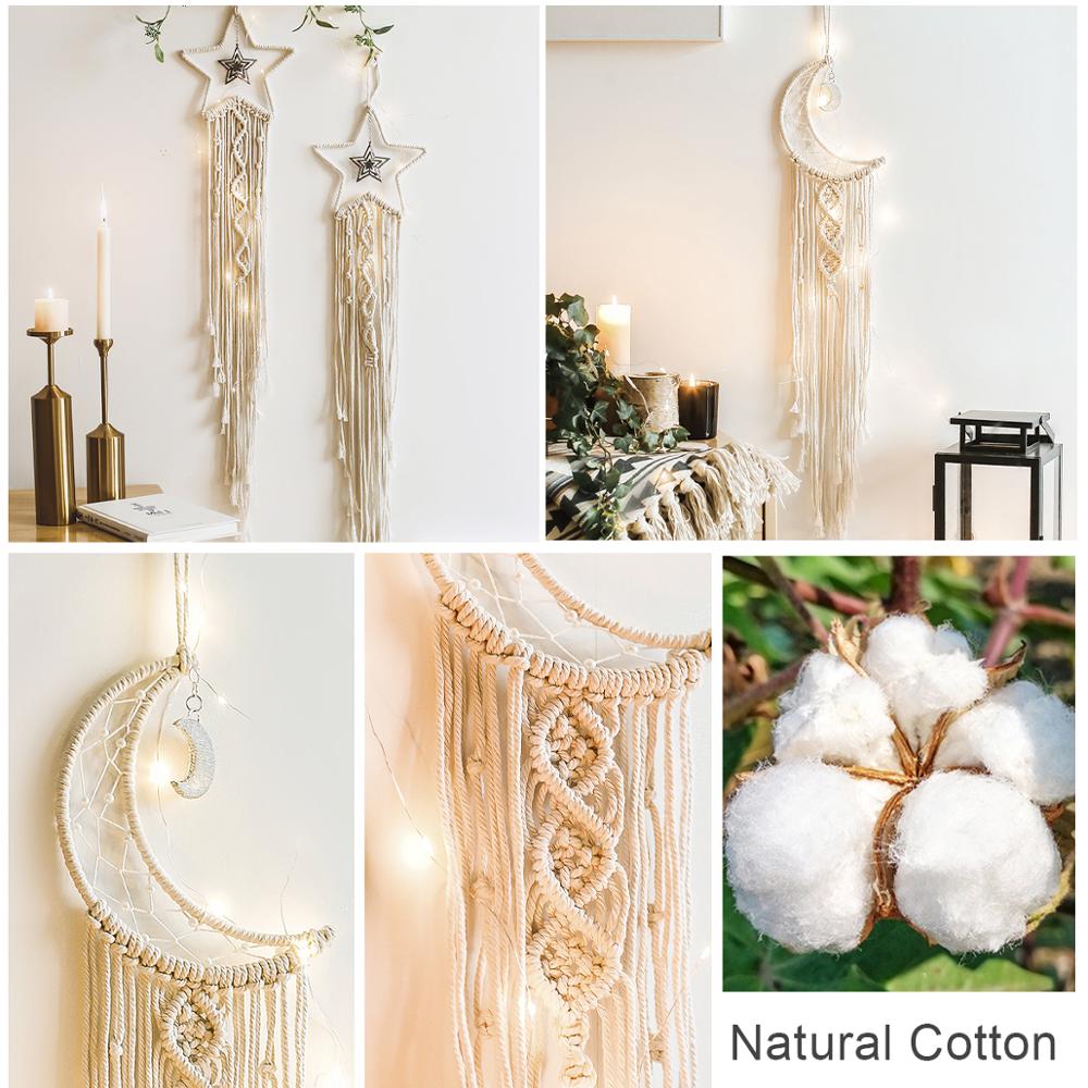 Nordic Star Moon Macrame Wall Decor - Delightful Decor