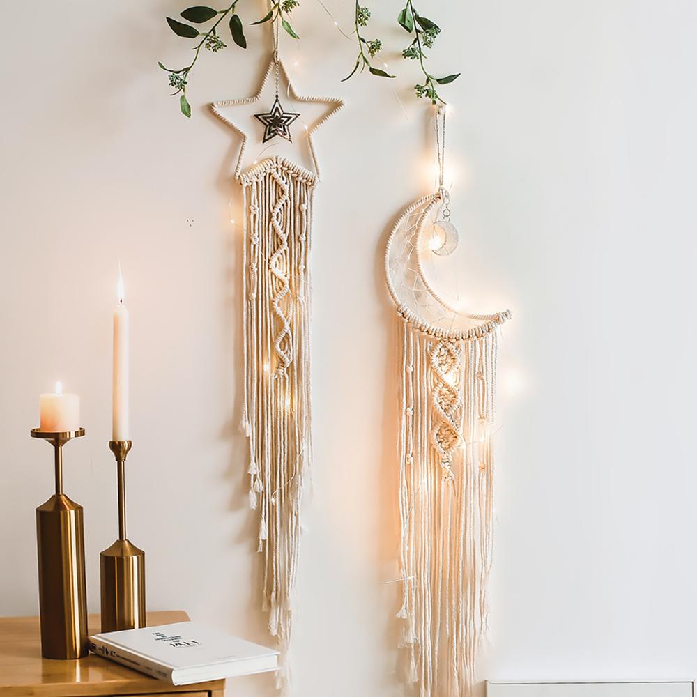 Nordic Star Moon Macrame Wall Decor - Delightful Decor