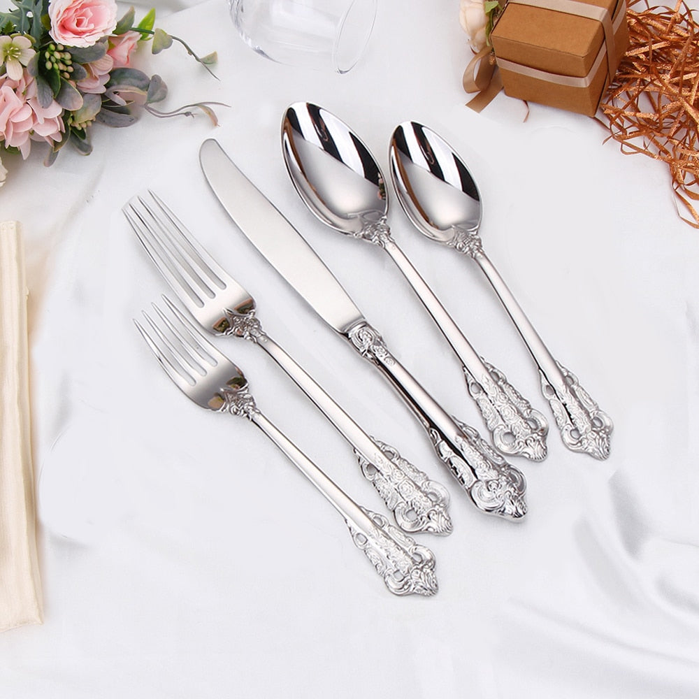 Gold Plated Luxury Cutlery Set - Delightful Decor