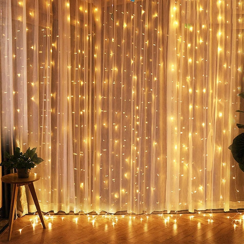 LED Garland Curtain Lights - Delightful Decor
