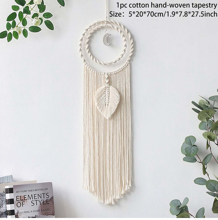 Nordic Star Moon Macrame Wall Decor - Delightful Decor