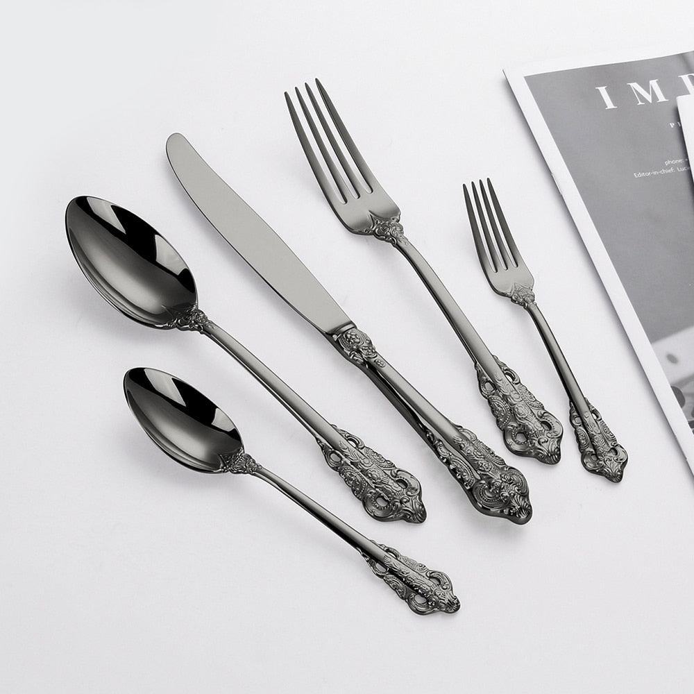 Gold Plated Luxury Cutlery Set - Delightful Decor