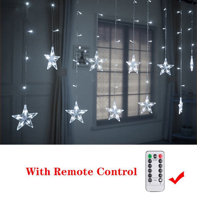 Christmas Decor String Garland Curtain Light - Delightful Decor