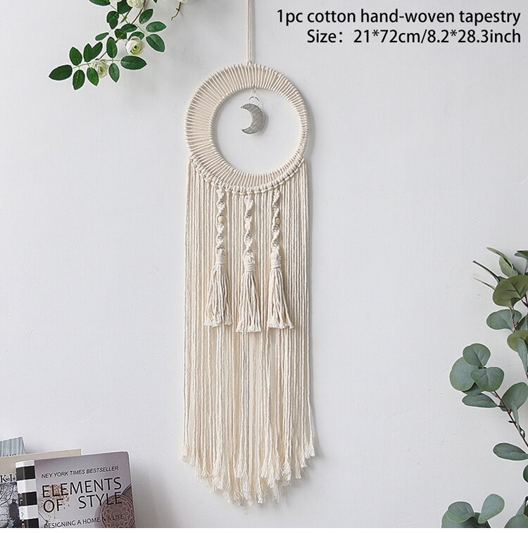 Nordic Star Moon Macrame Wall Decor - Delightful Decor