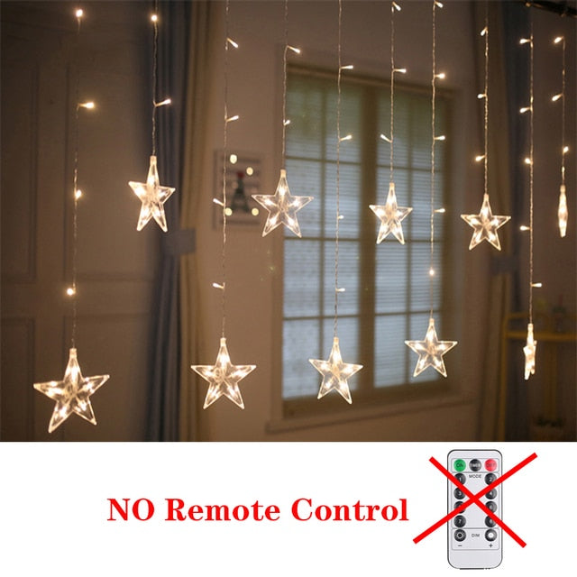 Christmas Decor String Garland Curtain Light - Delightful Decor