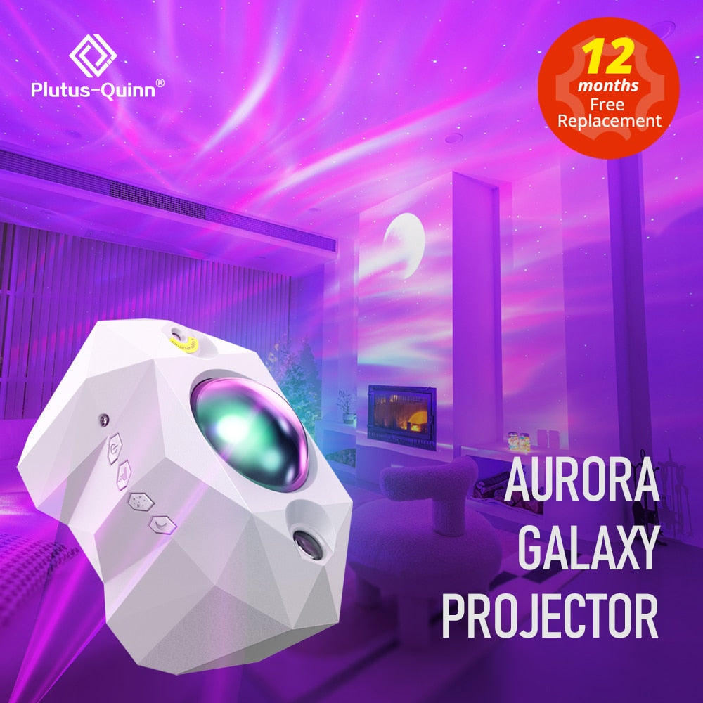 Led Aurora Moon Galaxy Night Light - Delightful Decor