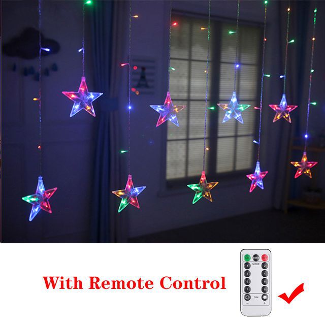 Christmas Decor String Garland Curtain Light - Delightful Decor