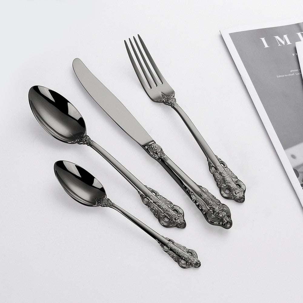 Gold Plated Luxury Cutlery Set - Delightful Decor