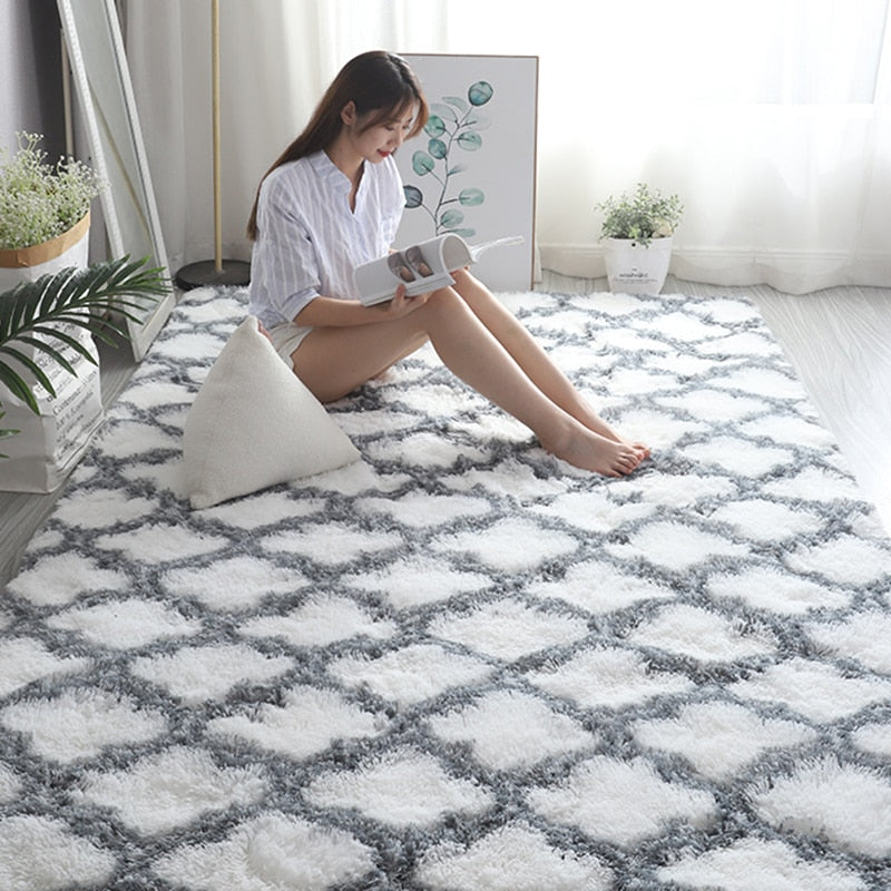 Nordic Style Furry Carpet Mat - Delightful Decor