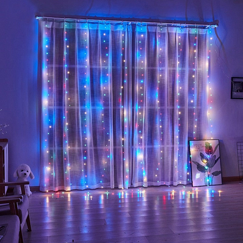 LED Garland Curtain Lights - Delightful Decor