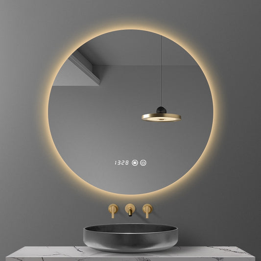 Round Smart LED Bathroom Mirror - Delightful Decor