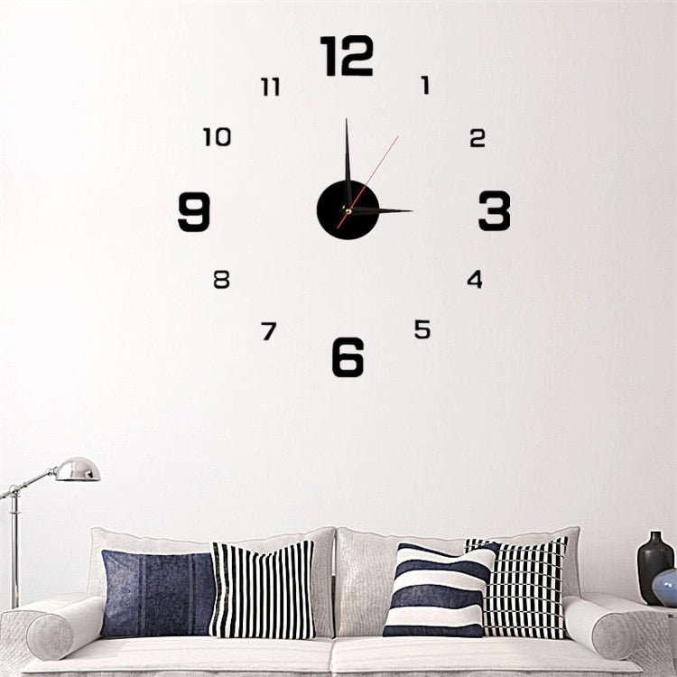 3D Wall Clock Luminous Frameless - Delightful Decor