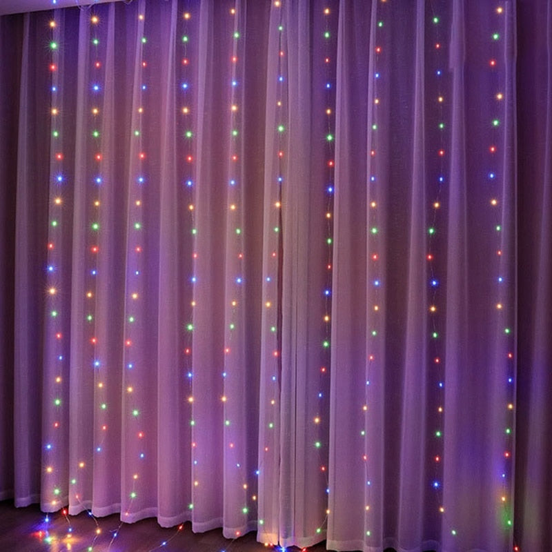 LED Garland Curtain Lights - Delightful Decor