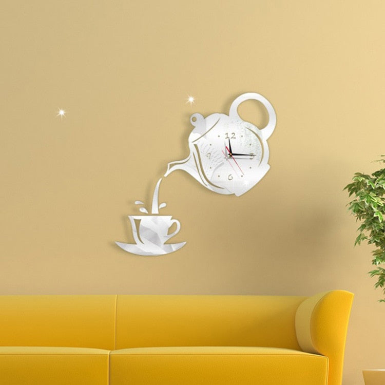 3D Wall Clock Luminous Frameless - Delightful Decor