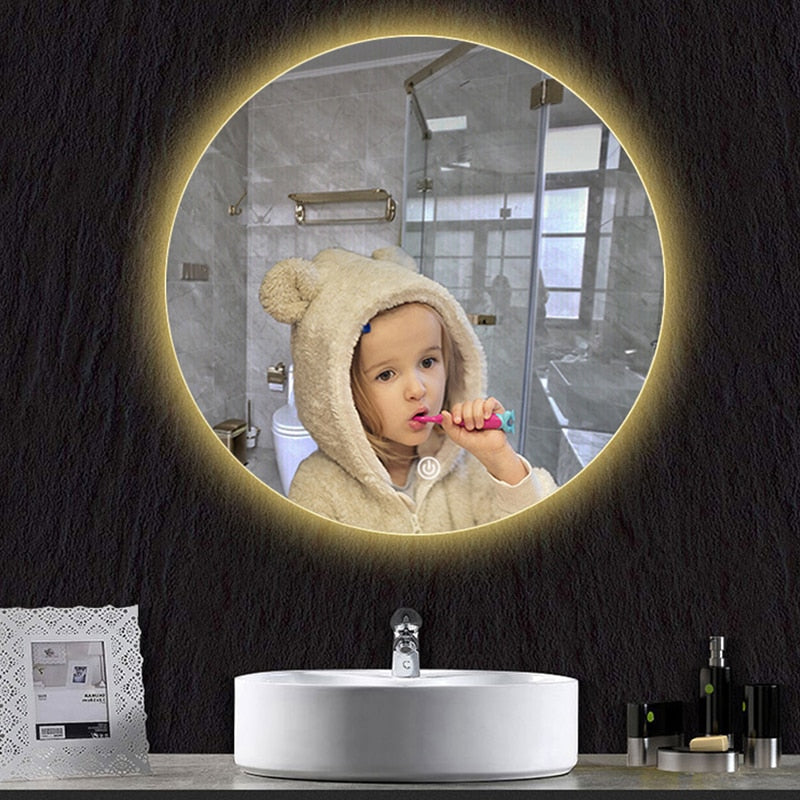 Round Smart LED Bathroom Mirror - Delightful Decor