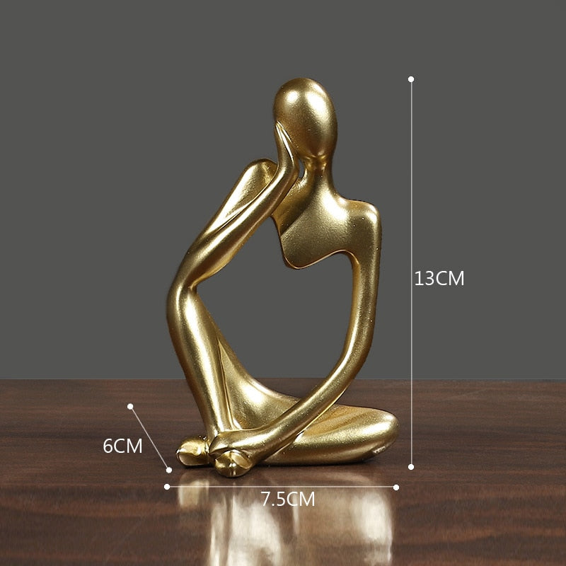 Thinker Resin Statue - Delightful Decor