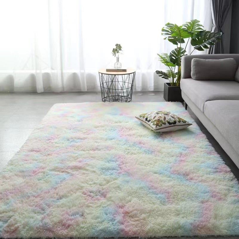 Nordic tie-dye carpet