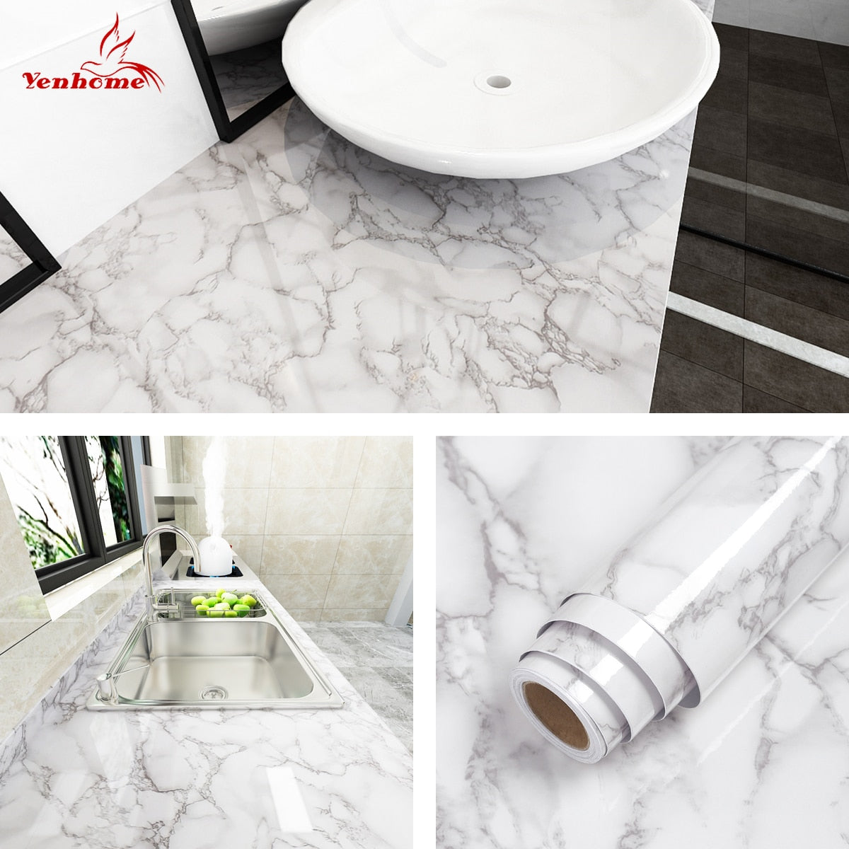 Waterproof Marble Self Adhesive Wallpaper - Delightful Decor