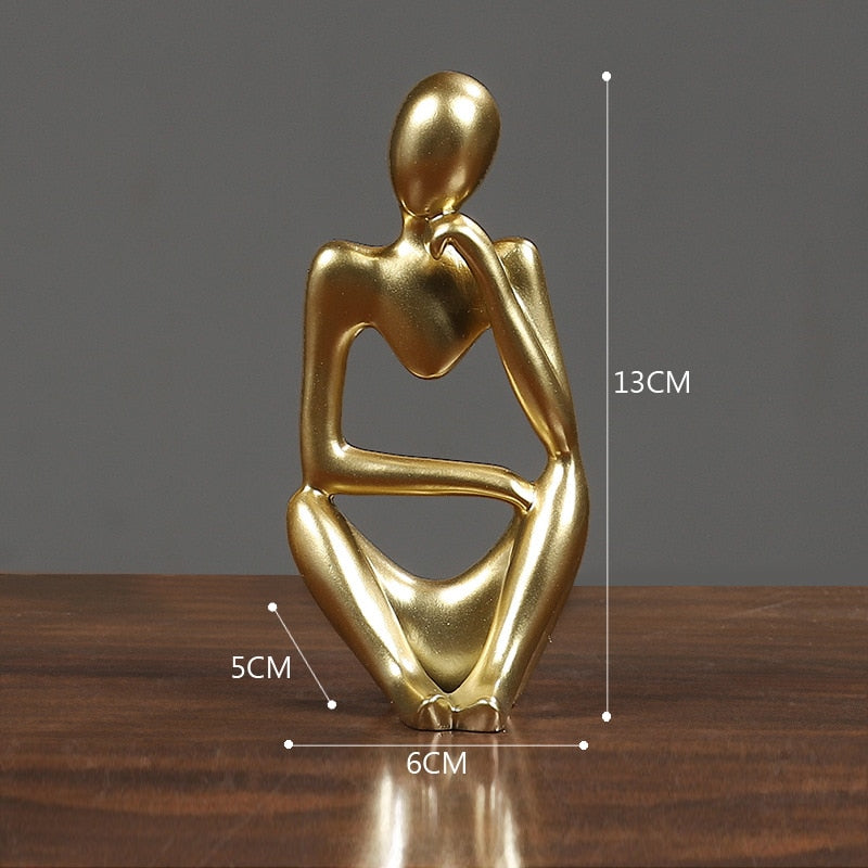 Thinker Resin Statue - Delightful Decor